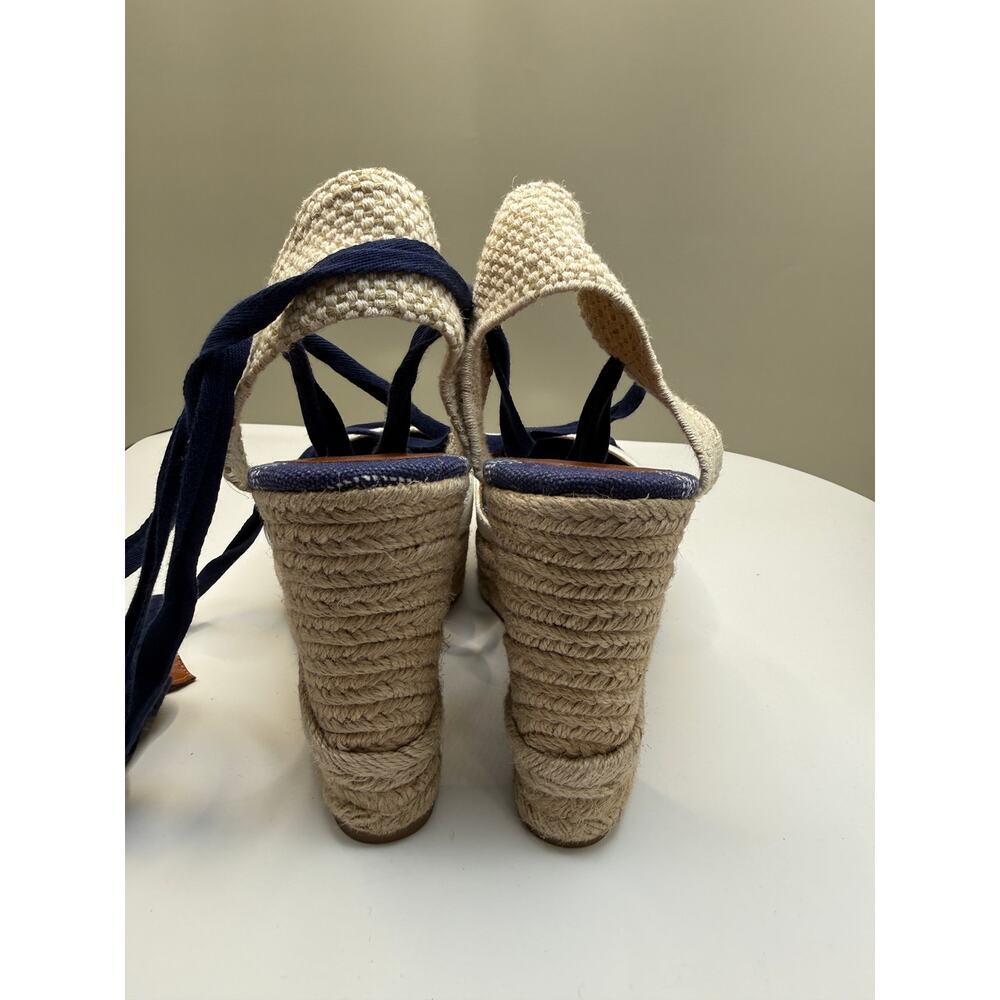 Coach espadrilles wedge heels, Balance model, Sz 8 1/2" Ankle Wrap Sandals - Picture 4 of 10
